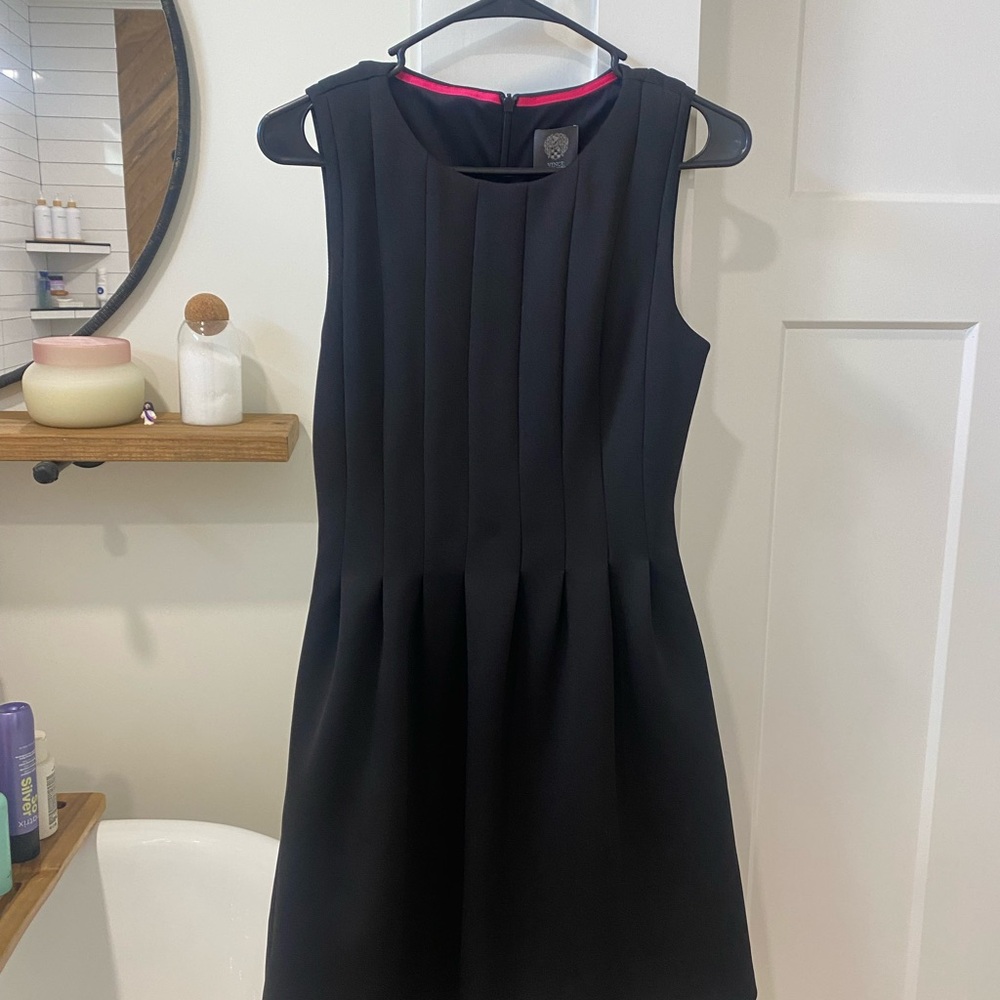 Vince Camuto Black Sleeveless Mini Dress